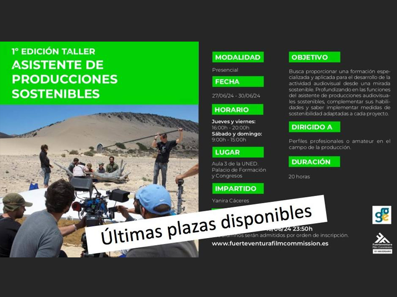 taller de asistente de producciones